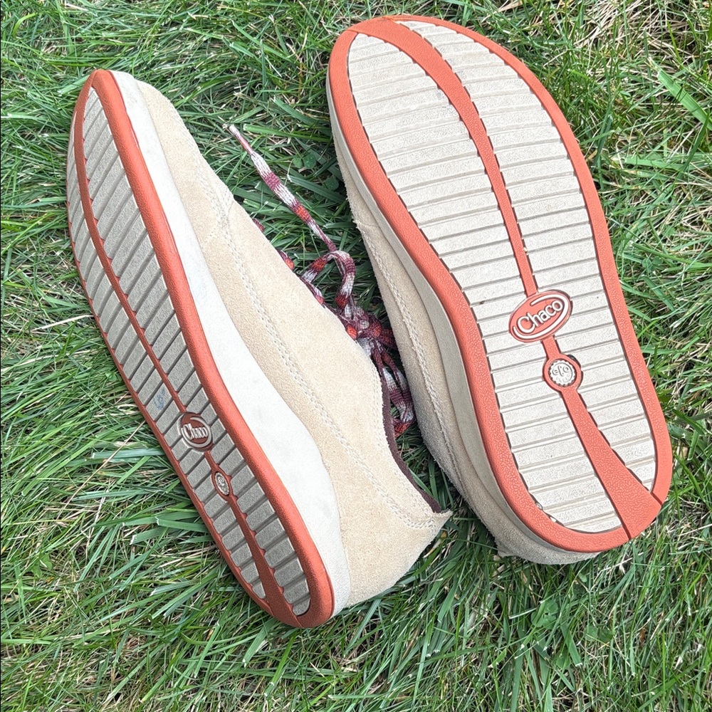 Chaco Women's Beige and Rust Casual Sneakers